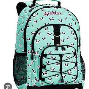 Pottery Barn Teen Panda Print Backpack and Matching Lunch Box